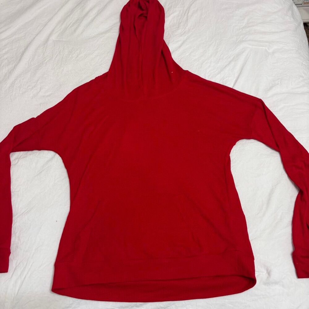 PINK ROSE XSmall Christmas Longsleeve Sweater Casual Lounge Women's Red Hoodie